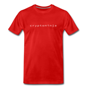 cryptoninja shirt v2 red